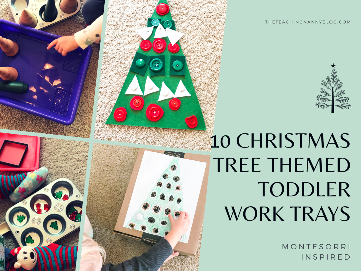 10 Christmas Tree Themed Toddler Work&nbsp;Trays